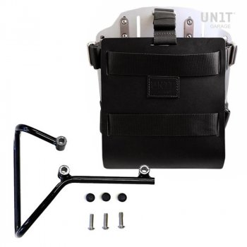 Carrying system in aluminum with adjustable leather front, Quick Release System and Svartpilen 701 frame