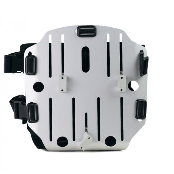 Carrying system in aluminum with adjustable Hypalon front and Quick Release System