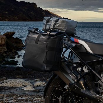 Aluminum bag holder with adjustable front in Hypalon and Quick Release System + subframe