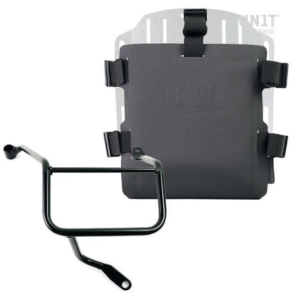Aluminum bag holder with adjustable front in Hypalon and Quick Release System + subframe