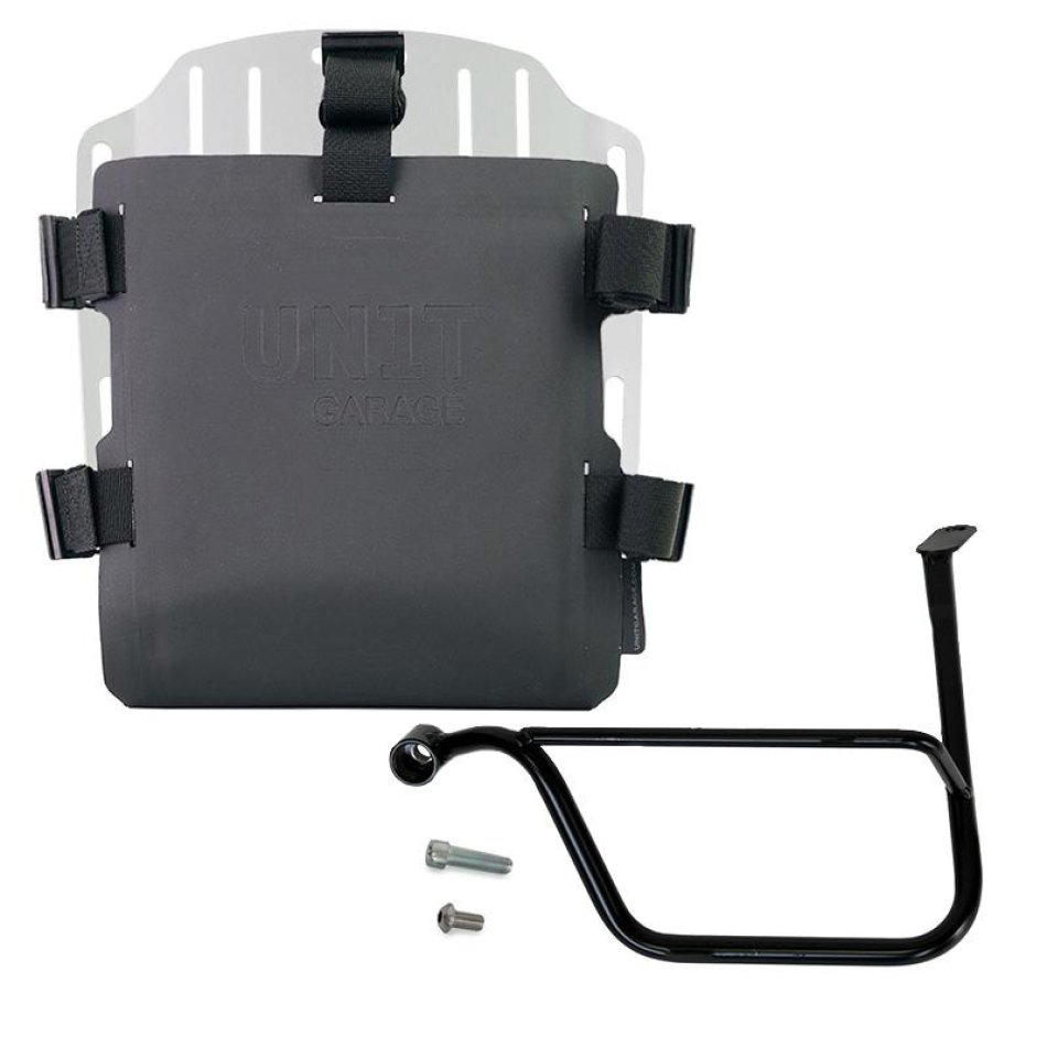 Aluminum bag holder with adjustable front in Hypalon and Quick Release System + subframe