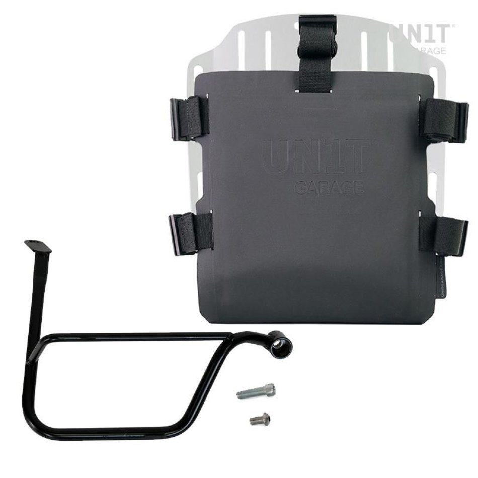 Aluminum bag holder with adjustable front in Hypalon and Quick Release System + subframe