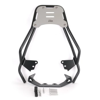 BMW F450GS luggage rack with passenger grip