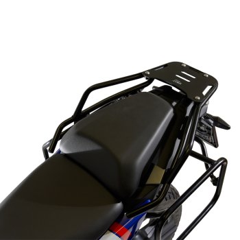 BMW F450GS luggage rack with passenger grip