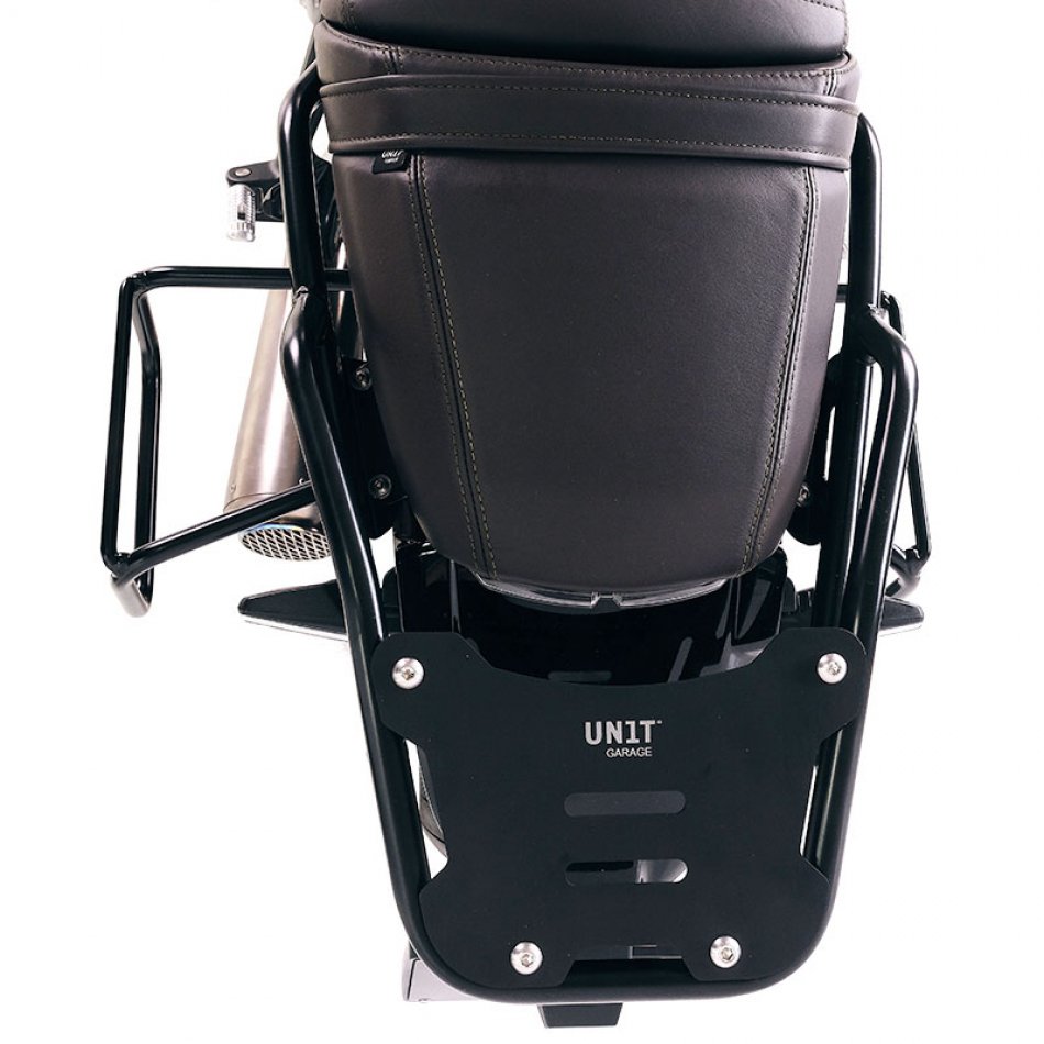 BMW R12 NineT luggage rack with passenger grip