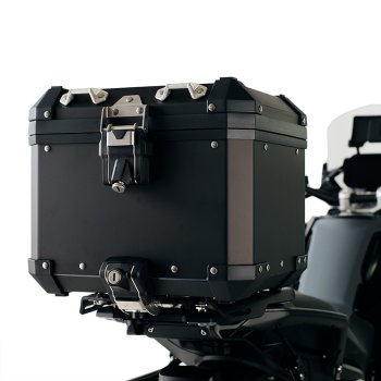 Luggage rack with passenger grip + Adapter plate for Original top case BMW F450GS