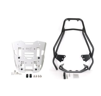 Luggage rack with passenger grip + Adapter plate for Original top case BMW F450GS