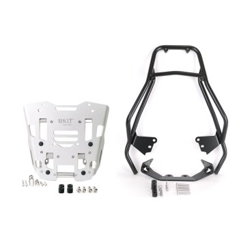 Luggage rack with passenger grip + Adapter plate for Original top case BMW F450GS