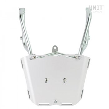 Silver Rear luggage rack with passenger grip Aprilia Tuareg 660