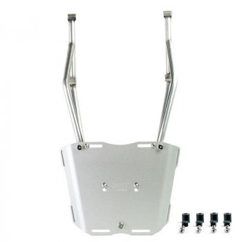 Silver Rear luggage rack with passenger grip Ducati Desert X