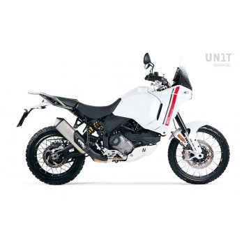 Silver Rear luggage rack with passenger grip Ducati Desert X