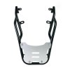 Rear luggage rack with passenger grip