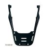 Rear luggage rack with passenger grip Honda CL500 (black colour) 