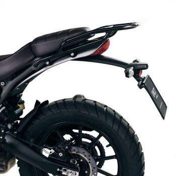 Rear luggage rack with passenger grip Triumph Speed 400 & Scrambler 400 X (black colour) 