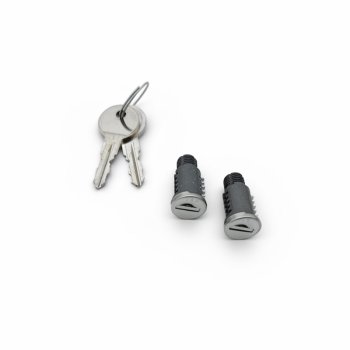 Lock replacement for quick release system side pannier