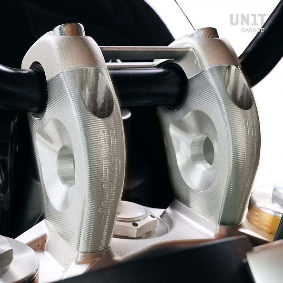 Raised and set back handlebar risers for Bmw nineT Roadster-Pure