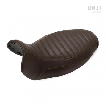 Long seat brown leather
