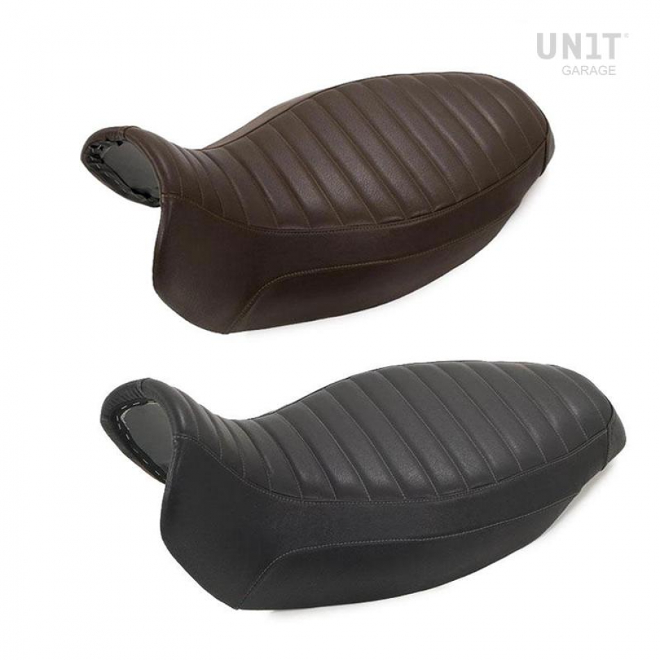 Long seat brown leather