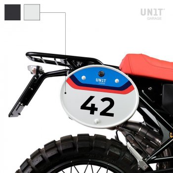 Number plate with quick release system