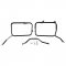 Subframes for aluminum side panniers Atlas Triumph Scrambler 1200 X (2025 until now)