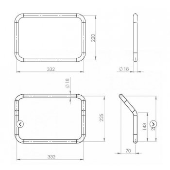 Subframes for aluminum side panniers Atlas R1200GS LC - R1250GS & ADV