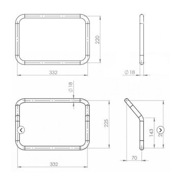 Subframes for aluminum side panniers Atlas R1200GS LC - R1250GS & ADV