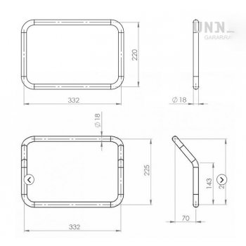 Subframes for aluminum side panniers Atlas R1200GS LC - R1250GS & ADV
