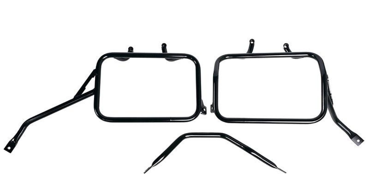Subframes for aluminum side panniers Atlas for Triumph Speed 400