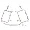 Subframes for aluminum side panniers R1200GS LC - R1250GS & ADV 